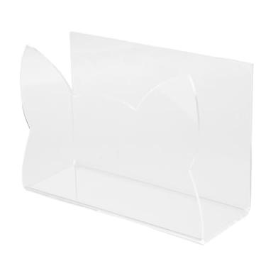 Imagem de Suporte de correio de acrílico, organizador de cartas transparente com base resistente e almofadas antiderrapantes para mesa, escritório, casa, escola