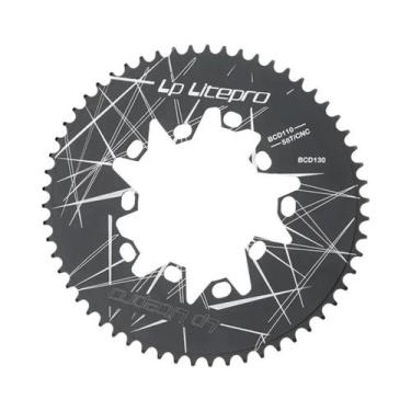 Imagem de Coroa Oval Litepro 110BCD 130BCD 52-60T Para Bicicleta Dobrável Brompt