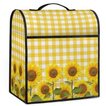 Imagem de Capa de misturador Kitchen Aid, capas contra poeira para batedeira de suporte, acessórios para misturadores de cozinha, capas de liquidificador com alça superior e bolso com zíper para aparelhos