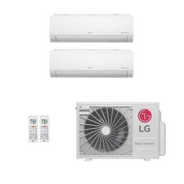 Imagem de Ar-Condicionado Multi Split Inverter LG 24.000 (1x Evap HW 12.000 + 1x Evap HW 18.000) Só Frio 220V								