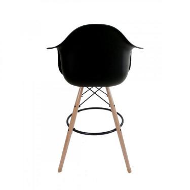 Imagem de Kit 2 Banquetas Dsw-m Eames Arm Empório Tiffany Preto