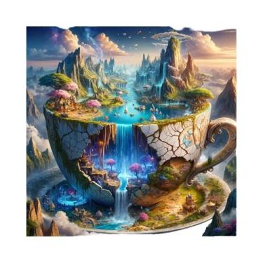 Imagem de Pintura Em Mosaico De Diamante Momoart Amigável Para Iniciantes Paisag