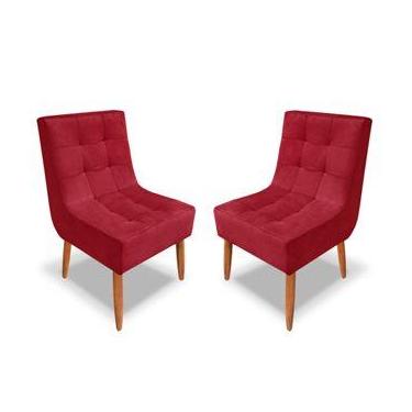 Imagem de Kit 2 Cadeiras Trida Estofadas em Suede  Conforto e Elegância para Sal