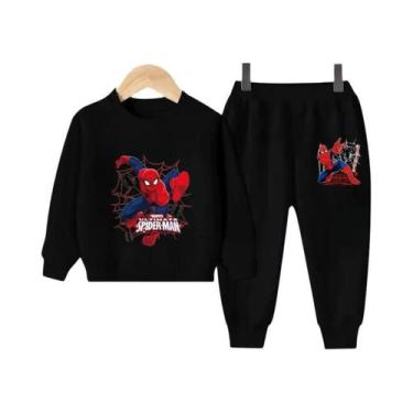 Imagem de Conjunto De Moletom E Calça Com Capuz Do Homem-Aranha Da Disney Para M