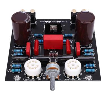 Imagem de FTVOGUE Módulo de Pré-amplificador de Tubo Eletrônico Terminal Banhado a Ouro Placa Pré-amplificadora de Som Quente Vintage para Audiófilos DIY Entusiastas de Música 12 Cm X 12 Cm