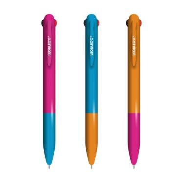 Imagem de Caneta Esferográfica 4 em 1 Ponta 1.0 (Caixa c/ 12 unidades Sortidas) 