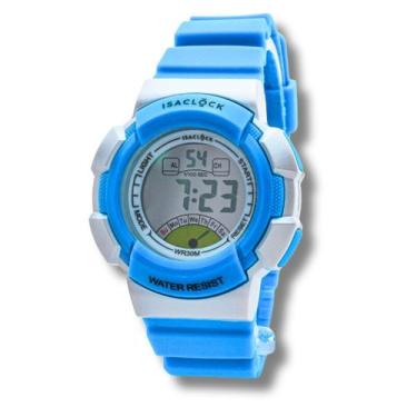 Imagem de Relogio Infantil Menino Azul Isaclock Original Resistente Iam001