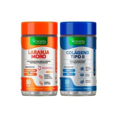 Imagem de Kit Laranja Moro, Picolinato de Cromo, Café Verde 3x1 e Colágeno Tipo 2, Magnésio, MSM UC2 Denavita-Unissex