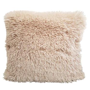 Imagem de Capa de Almofada Felpuda Marina Fofa Pelúcia Sofá 42x42cm - Multiart, 