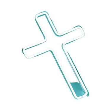 Imagem de Letreiro Neon Cruz De Jesus, Luminária De Arte LED Para Decoração De P