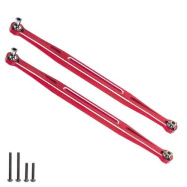 Imagem de MYHWDRNU Peças de carro RC compatíveis com TRAXXAS para XRT para X-Maxx para Widemaxx 1/5 RC Car Upgrade Parts Accessories Front Steering Rod 7075 (vermelho)