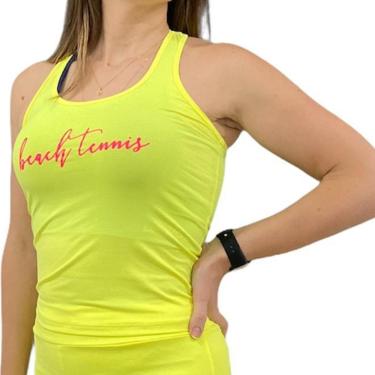 Imagem de Regata Dry Cool Feminina Raquete Amarela-Feminino
