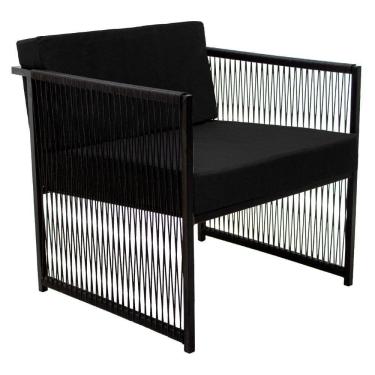 Imagem de Poltrona Santiago Para área Externa De Fibra Sintética Preto