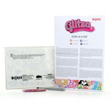 Imagem de Conjunto Glitza Art Adesivos Divertido Colorir 50 Desenhos