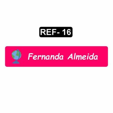 Imagem de Kit 50 Etiquetas Termocolantes Em DTF Para Uniforme Escolar Roupa Infa