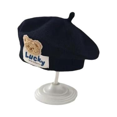 Imagem de Gorro De Inverno Quente Para Meninas Bebês, Chapéu De Malha Com Flor, 