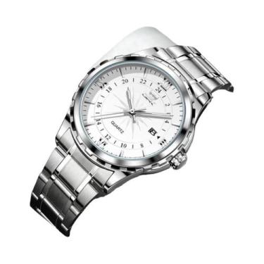 Imagem de Opk-relógio masculino de quartzo, pulseira de couro confortável, imper