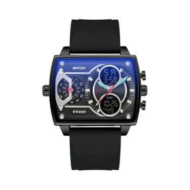 Imagem de Relógio Digital Esportivo Masculino Com Mostrador Grande, À Prova d'Ág