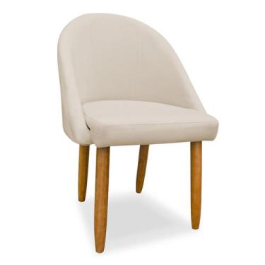 Imagem de Cadeira Decorativa Estofada Para Sala Recepção Cozinha Lua Star Veludo