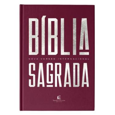 Imagem de Livro - Bíblia NVI Econômica, Capa dura vinho, Pedra Angular
