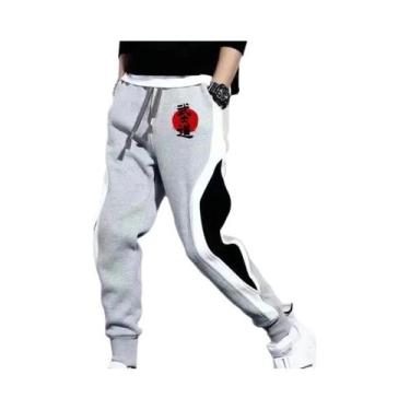 Imagem de Calças De Moletom Masculinas Com Estampa Espírito Samurai Para Fitness