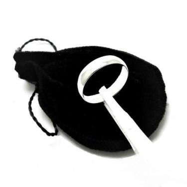 Imagem de Aliança Namoro Compromisso 5Mm Aro 18 Prata Antialérgica - Wnbijouteri