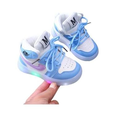 Imagem de Tênis Casuais Luminosos Para Meninas E Meninos, Sapatos De Malha Brilh