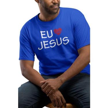 Imagem de Camiseta Fé Jesus Evangélica Coração Tamanho Especial G1 G2 G3 - Black