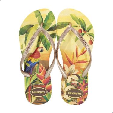 Imagem de Chinelo Havaianas Slim Tropical Amarelo Caja