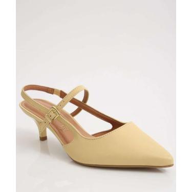 Imagem de Scarpin Feminino Slingback Salto Fino Vizzano-11256, Bege, 36