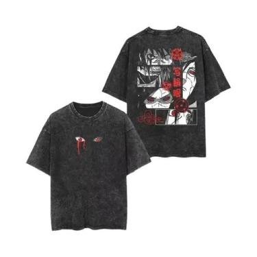 Imagem de Camiseta Oversize De Algodão Com Estampa De Anime Japonês Vintage, Pre