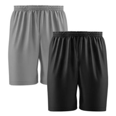 Imagem de Kit 2 Calção Short Futebol Basquete Vôlei Bermuda Dry Treino Academia-Masculino