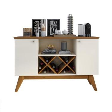 Imagem de Aparador Sala 2 Porta Retrô Cozinha Buff Armario Adega Ellegance - DUL
