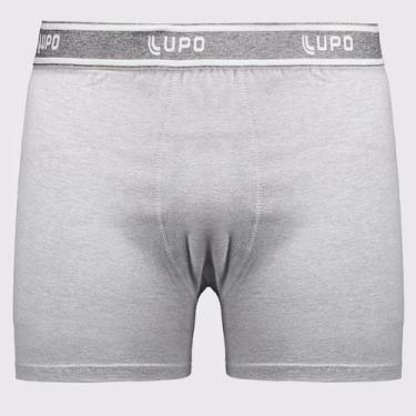 Imagem de Cueca Boxer Lupo Algodão com Elastano Basic Cinza, GG