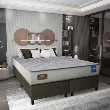 Imagem de Cama Box Conjugado King com Colchão (193x61x203) Magma Firm Gazin CR35