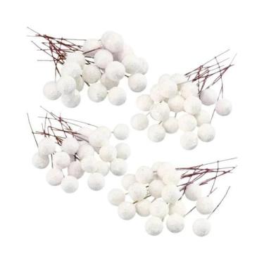 Imagem de 50 Peças De Frutas Artificiais Para Decoração De Árvore De Natal 12cm,