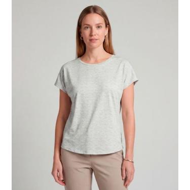 Imagem de Blusa Feminina Básica Manga Curta Infinita Cor Verde, G, Verde