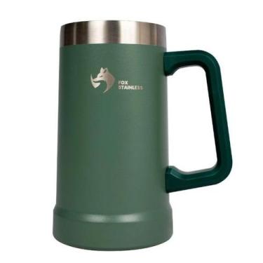 Imagem de Caneca térmica FOX STAINLESS para Bebidas Quente e Frias 709ml Cor ver