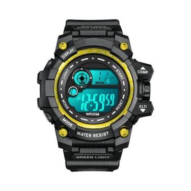Imagem de Relógio Esportivo Digital Masculino À Prova D'água Com Cronômetro, Con