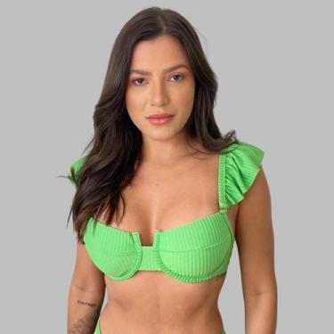 Imagem de Biquini Top Avulso Alça Sustentação Moda Verão 2024 Monaco - Califórni