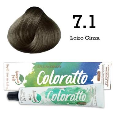 Imagem de Coloração Coloratto 7.1 Loiro Cinza  Itallian Color - Itallian Hairtec