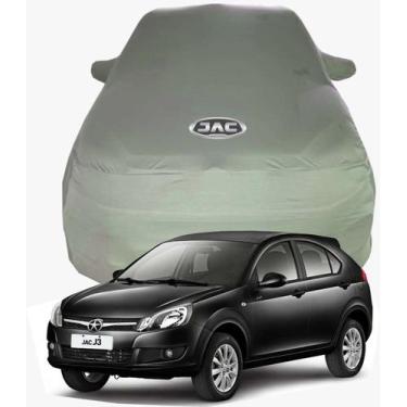 Imagem de Capa de Carro Jac J3 Tecido  Lycra Premium - Cadilhe Capas, Cinza Chum