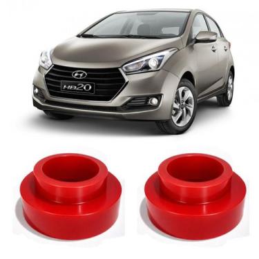 Imagem de Par Calço De Mola Pu Dianteiro 3,5cm HB20 Todas - Borfix