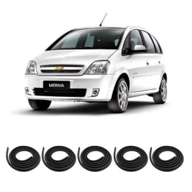 Imagem de Kit Borracha Vedação Das 4 Portas + Borracha Do Porta Malas Meriva - S