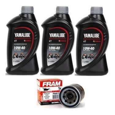 Imagem de Kit Troca Oleo E Filtro Xj6f/xj6n/mt09 Yamalube 10w40 - YAMALUBE/FRAM