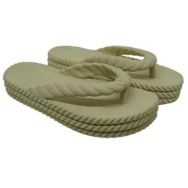 Imagem de Chinelo de Dedo Trançado Nuvem Antiderrapante Confortável Podlinda Feminino-Feminino