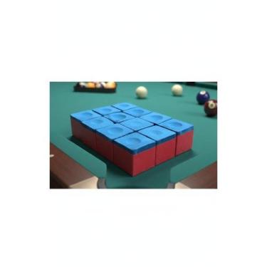 Imagem de Giz Sinuca Profissional Preto 12 Unidades - Congratulations Store