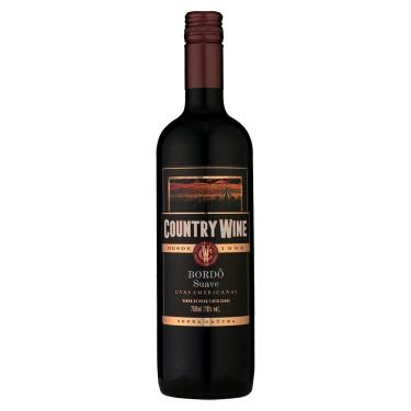 Imagem de Vinho Nacional Country Wine - Bordô Tinto Suave, 750ml