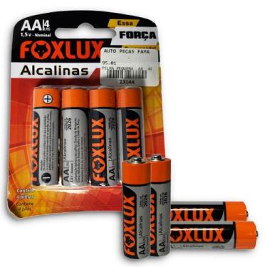 Imagem de Pilha Alcalina Pequena AA Com 4 Un Foxlux