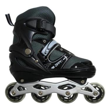 Imagem de Patins sports cinza/preto 38-42 pla2239 zippy - ZIPPY TOYS